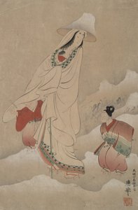 Lady Shizuka et ses enfants - Maruyama Okyo