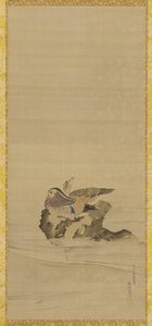 Canards mandarins, période Edo, 18e siècle - Maruyama Okyo