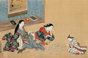 Femmes jouant aux cartes