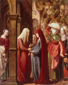La Visitation (détail) des scènes de la Vie de la Vierge - Marx Reichlich