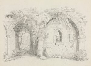 Ruines, vers 1840 - Mary Altha Nims