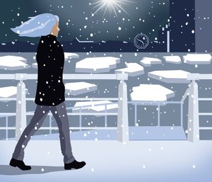 Winter River Walk, 2015 (numérique)