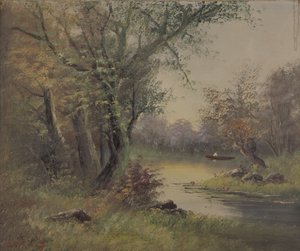 Scène de rivière - Mary B Barnard
