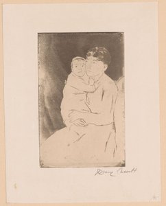 Nourrice et bébé - Mary Cassatt (signed by artist)