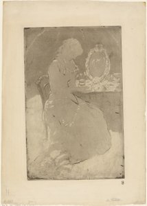 À la coiffeuse - Mary Cassatt