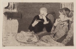 Lydia et sa mère au thé - Mary Cassatt