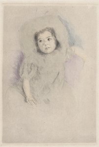 Margot portant un bonnet (No. 1) - Mary Cassatt