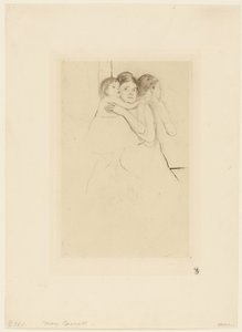 Mère Berthe tenant son enfant - Mary Cassatt