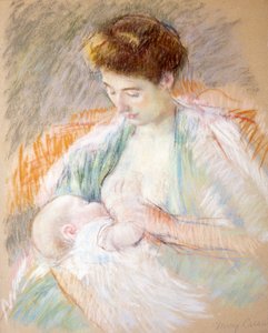 Mère Rose nourrissant son enfant, c.1900 - Mary Cassatt