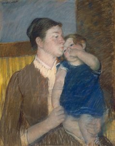 Le baiser de bonne nuit de la mère