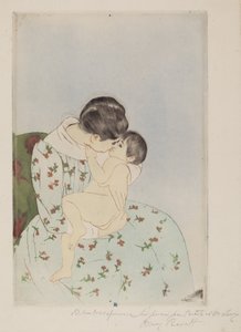 Le Baiser de la mère, 1890-1891 - Mary Cassatt