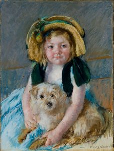 Sara avec son chien - Mary Cassatt