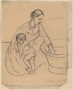 Le Bain [recto] - Mary Cassatt