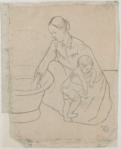 Le Bain (verso) - Mary Cassatt