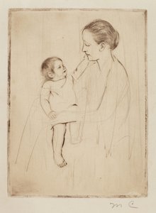 La Caresse - Mary Cassatt
