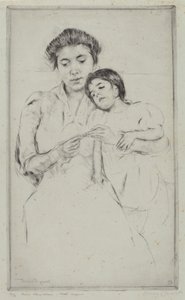 La Leçon de crochet, vers 1902