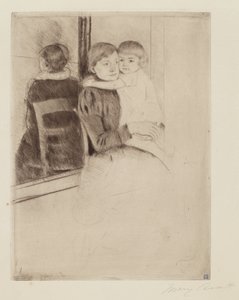 Le miroir, vers 1891 - Mary Cassatt