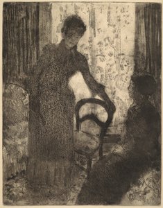 Le visiteur, c. 1880 - Mary Cassatt