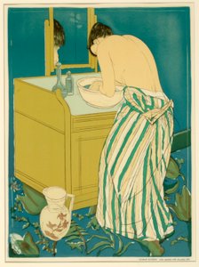 Femme se baignant (affiche) - Mary Cassatt