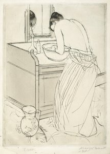 Femme se baignant - Mary Cassatt