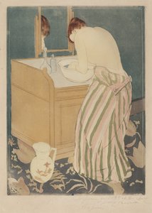 Femme se baignant