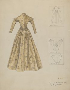 Robe, vers 1937 - Mary E Humes