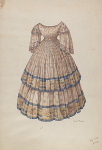 Robe avec jupon cerceau - Mary E. Humes