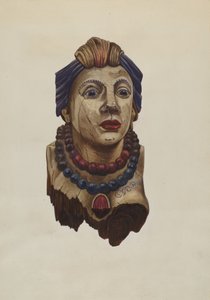 Figure de proue de princesse indienne, vers 1938