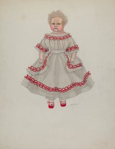Poupée en cire, vers 1936