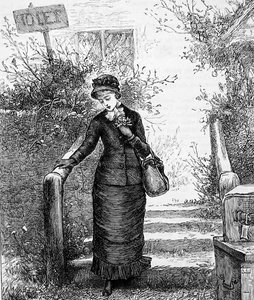 Une femme regardant une maison à louer - Mary Ellen Edwards
