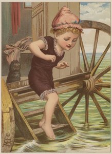 Fille sur le point de nager - Mary Ellen Edwards