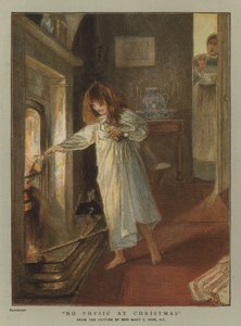 Pas de médecine à Noël (chromolithographie)