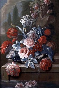Nature morte de fleurs près d