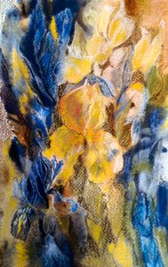 iris doré et bleu - Mary Smith