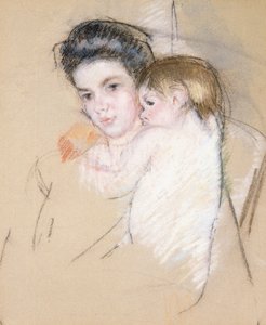 Mère et enfant nu - Mary Cassatt