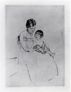 Le bas - Mary Stevenson Cassatt