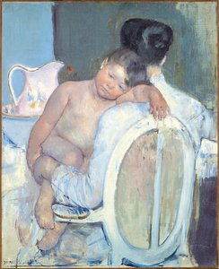 Femme assise avec un enfant dans ses bras, c.1890 - Mary Cassatt