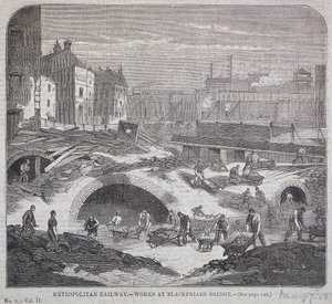 Pont de Blackfriars, Londres, 1863 - Mason Jackson