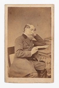 Carte-de-visite de Charles Dickens, par Mason & Co