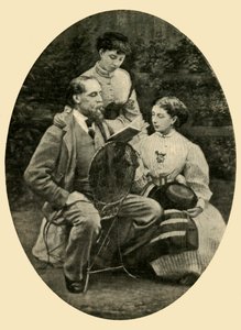 Charles Dickens lisant à ses filles, 1865, 1910 - Mason and Co.