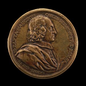 Giovanni Battista Mancini, décédé en 1694, Agent Général de Toscane à Rome [recto], 1680 - Massimiliano Soldani