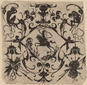 Ornement avec grotesque - Master CR