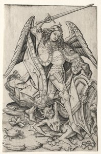 Saint Michel, troisième quart du 15e siècle - Master E. S.
