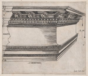 Speculum Romanae Magnificentiae: Entablement corinthien - Master GA