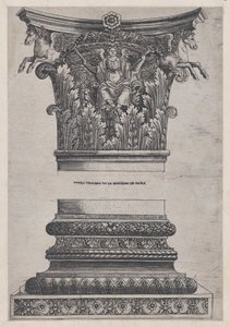 Speculum Romanae Magnificentiae: Chapiteau de Pégase du Temple de Mars Ultor, vers 1537