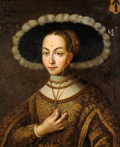 Portrait de Margareta Eriksdotter Vasa 1497-1536, sœur du roi Gustave Ier de Suède - Master Hillebrandt