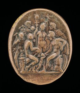 Une Assemblée de Dieux [verso], seconde moitié du 15ème siècle - Master IO.FF.