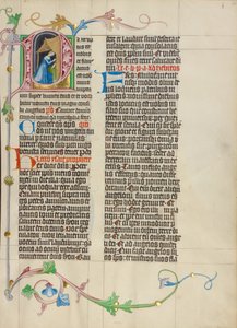 Initial P : La Nativité - Master Michael