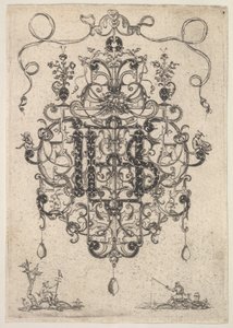 Conception pour un pendentif avec monogramme IHS, 1609 - Master PRK