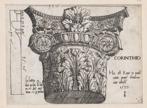 Speculum Romanae Magnificentiae: Chapiteau corinthien, 1537